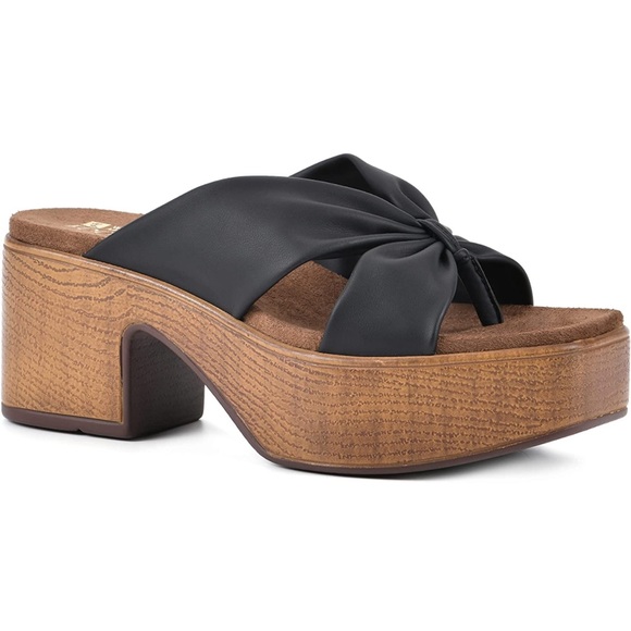 NWB White Mountain Glamming Wedge Sandals - Picture 1 of 8
